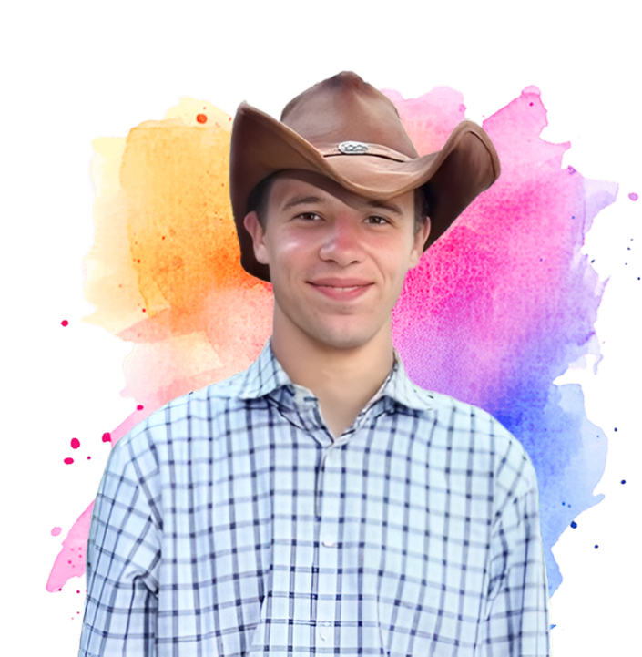 Andrew in his cowboy hat